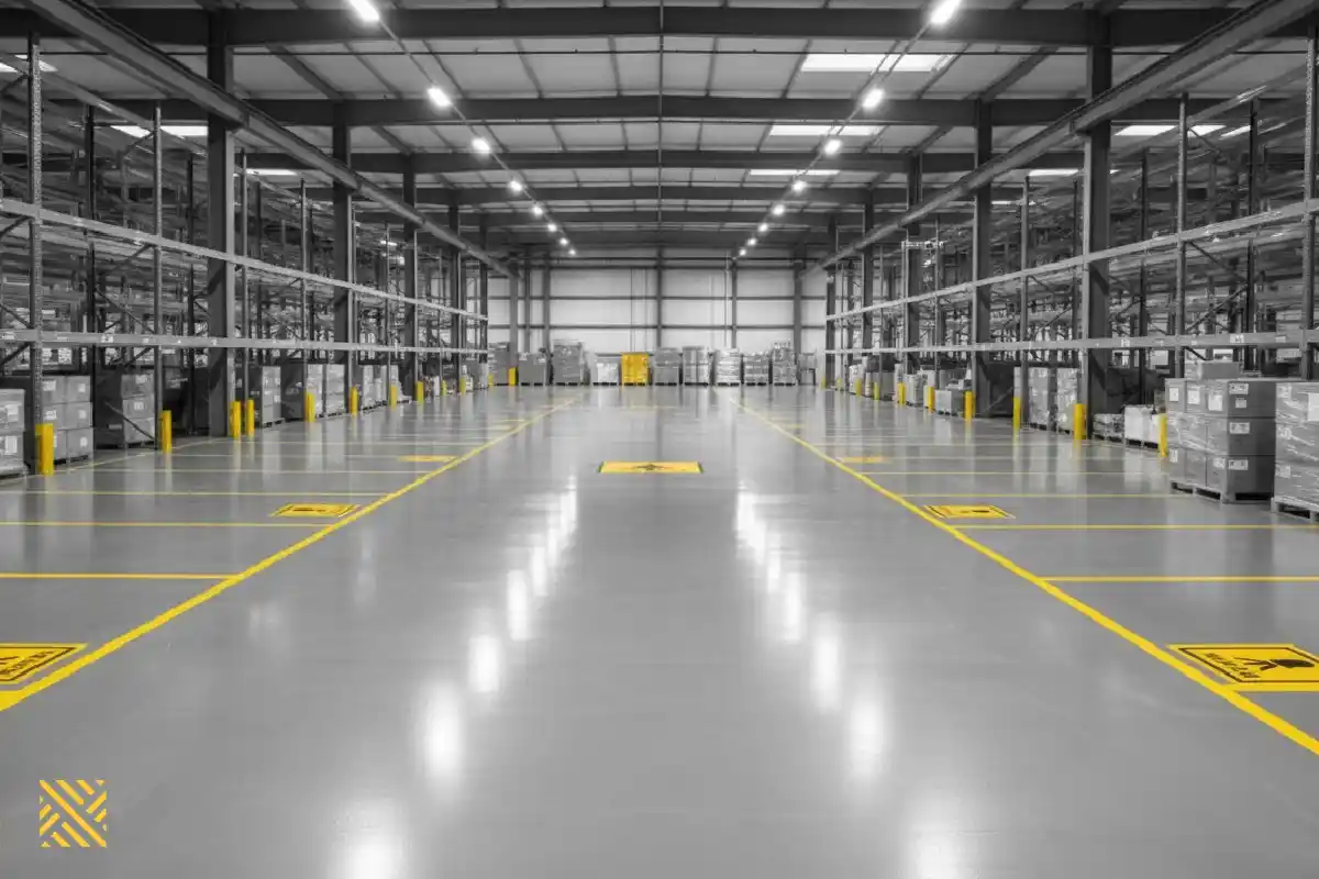 2. اپوکسی کف در انبار ها و مراکز لجستیک (Warehouse)