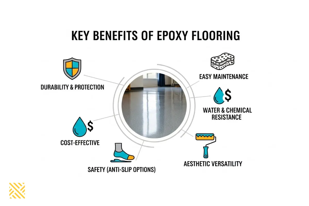 مزایای کلیدی کفپوش اپوکسی