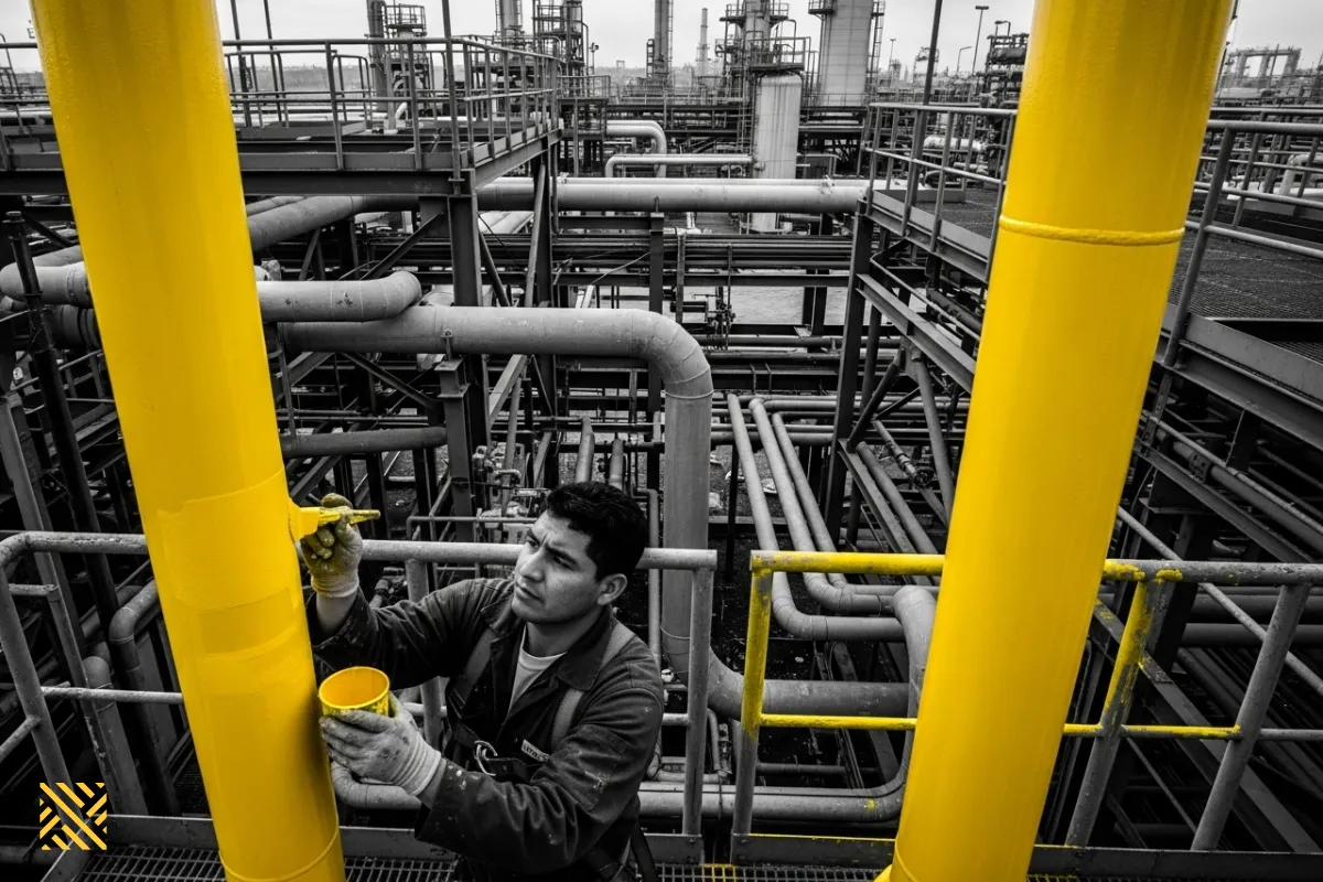 کاربردهای رنگ اپوکسی در صنایع نفت، گاز، پتروشیمی و سازه‌های فلزی