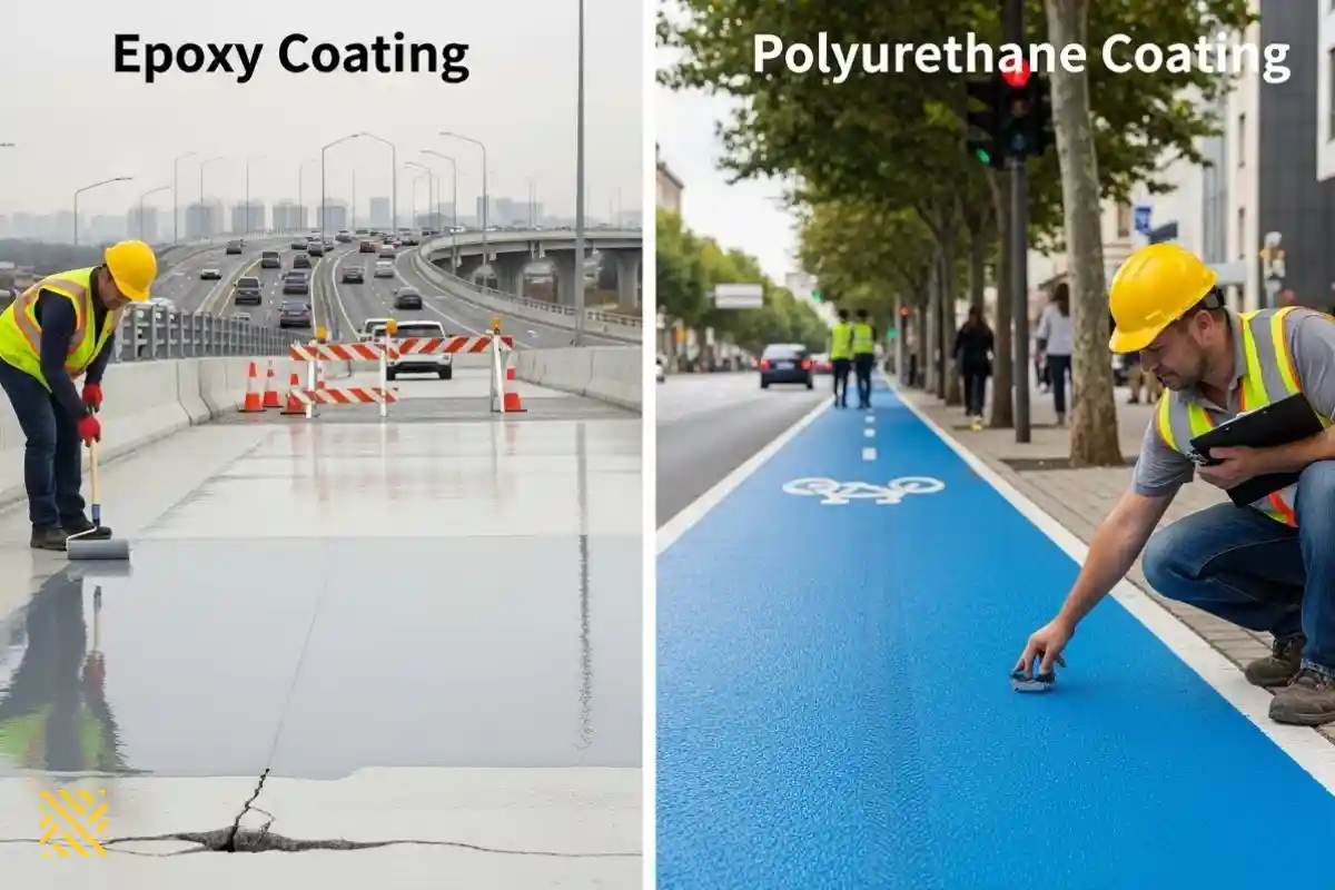 مقایسه اپوکسی با پوشش های پلی یورتان در صنعت ساختمان و ترافیک