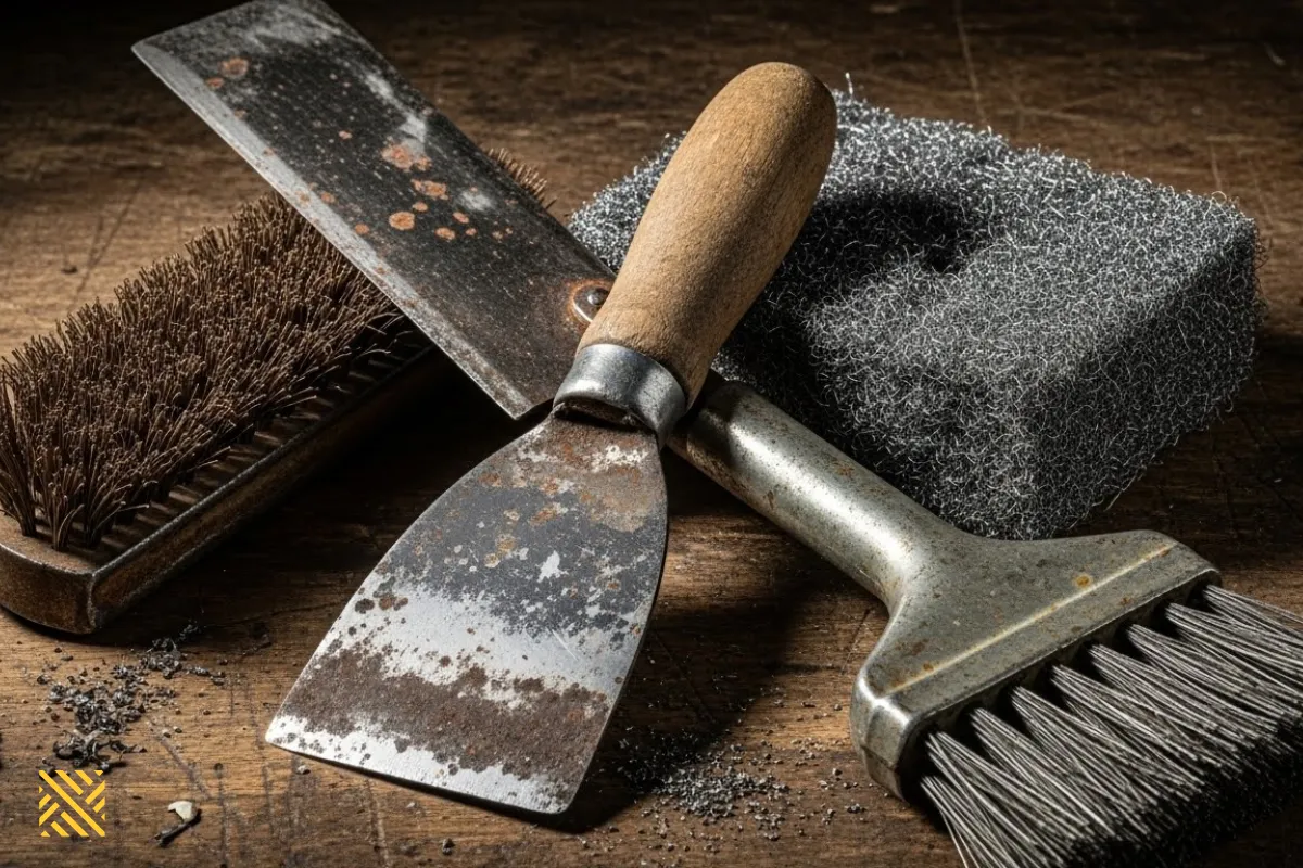 ابزارهای نظافتی زبر و فلزی