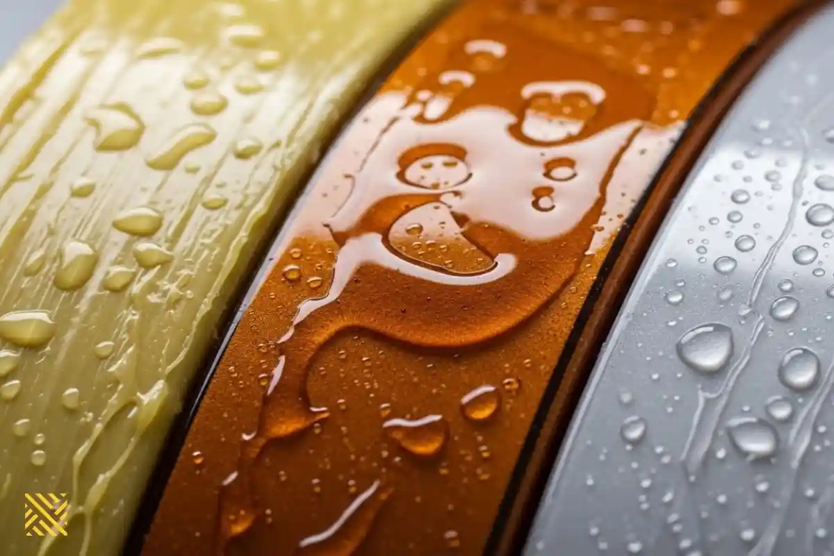 2. سطوح آغشته به واکس، روغن یا سیلیکون